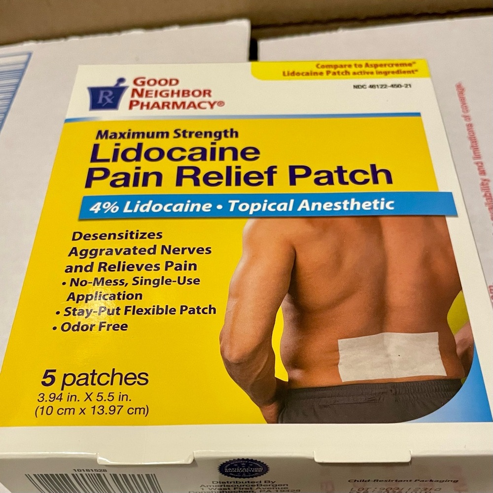 5 Lidocaine Pain Relief Patch